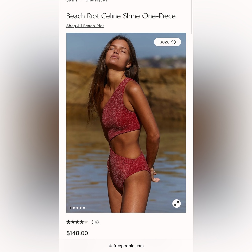 NWT Beach Riot Celine One Piece